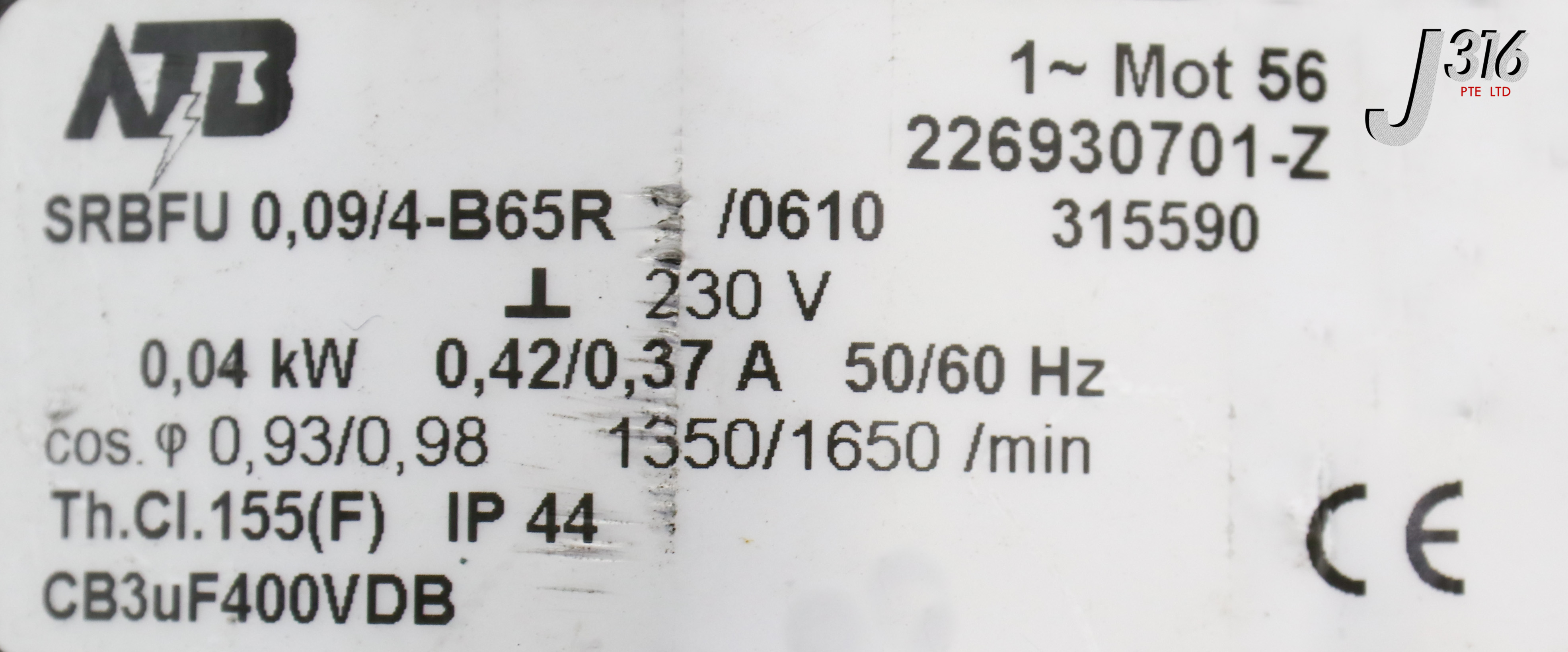 21704 ATB PUMP, 226930701-Z W/ SCHERZINGER 9602/D SRBFU 0,09/4